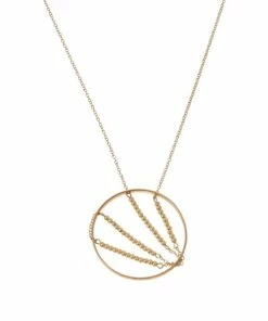 Best Pirce 😀 MarlaWynne 28-1/2" Beaded Circle Drop Pendant Necklace Goldtone 🛒 -Outlet MarlaWynne Sales unnamed file 816