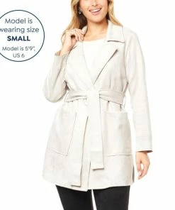 Best reviews of 🎁 MarlaWynne WynneCollection Faux Suede Trench 🧥 Coat Oyster 😍 -Outlet MarlaWynne Sales unnamed file 853