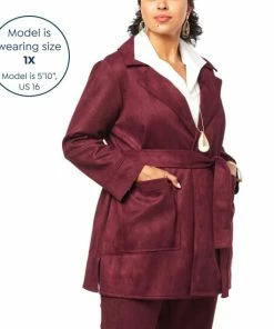 Best reviews of 🎁 MarlaWynne WynneCollection Faux Suede Trench 🧥 Coat Oyster 😍 -Outlet MarlaWynne Sales unnamed file 854