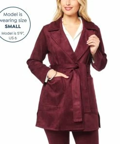 Best reviews of 🎁 MarlaWynne WynneCollection Faux Suede Trench 🧥 Coat Oyster 😍 -Outlet MarlaWynne Sales unnamed file 858