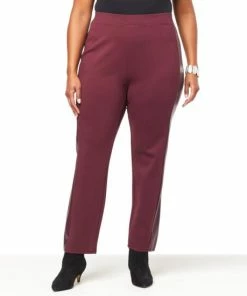 Best deal 🎉 MarlaWynne WynneLayers Double Knit Pant With Faux Leather Side Panel Black 🥰 -Outlet MarlaWynne Sales unnamed file 880