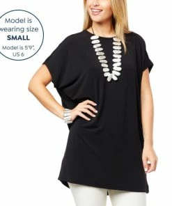 Cheap 👍 MarlaWynne WynneLayers Painterly Abstract Tunic Black 🔥 -Outlet MarlaWynne Sales unnamed file 915