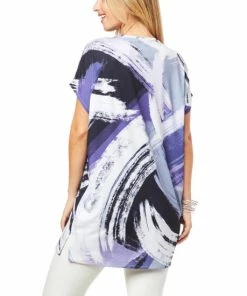 Cheap 👍 MarlaWynne WynneLayers Painterly Abstract Tunic Black 🔥 -Outlet MarlaWynne Sales unnamed file 916