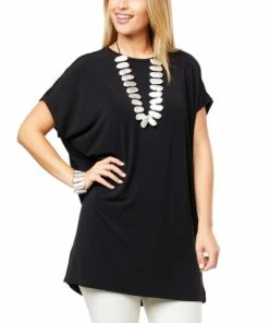 Cheap 👍 MarlaWynne WynneLayers Painterly Abstract Tunic Black 🔥 -Outlet MarlaWynne Sales unnamed file 919