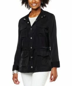 Cheapest 🔔 MarlaWynne WynneLayers Matte Satin Utility Jacket Canvas 😀 -Outlet MarlaWynne Sales unnamed file 953