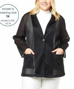 Buy ✨ MarlaWynne WynneLayers Mesh A-line Blazer Black 🎁 -Outlet MarlaWynne Sales unnamed file 970